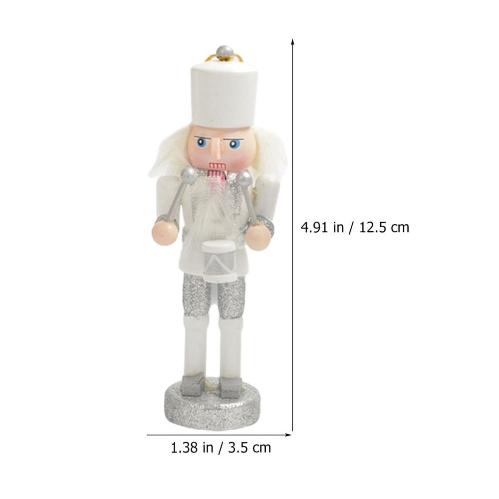 Nutcracker Pendants Set of 3, 4.91 x 1.38 x 1.38 in, Holiday Crafts and Decorations