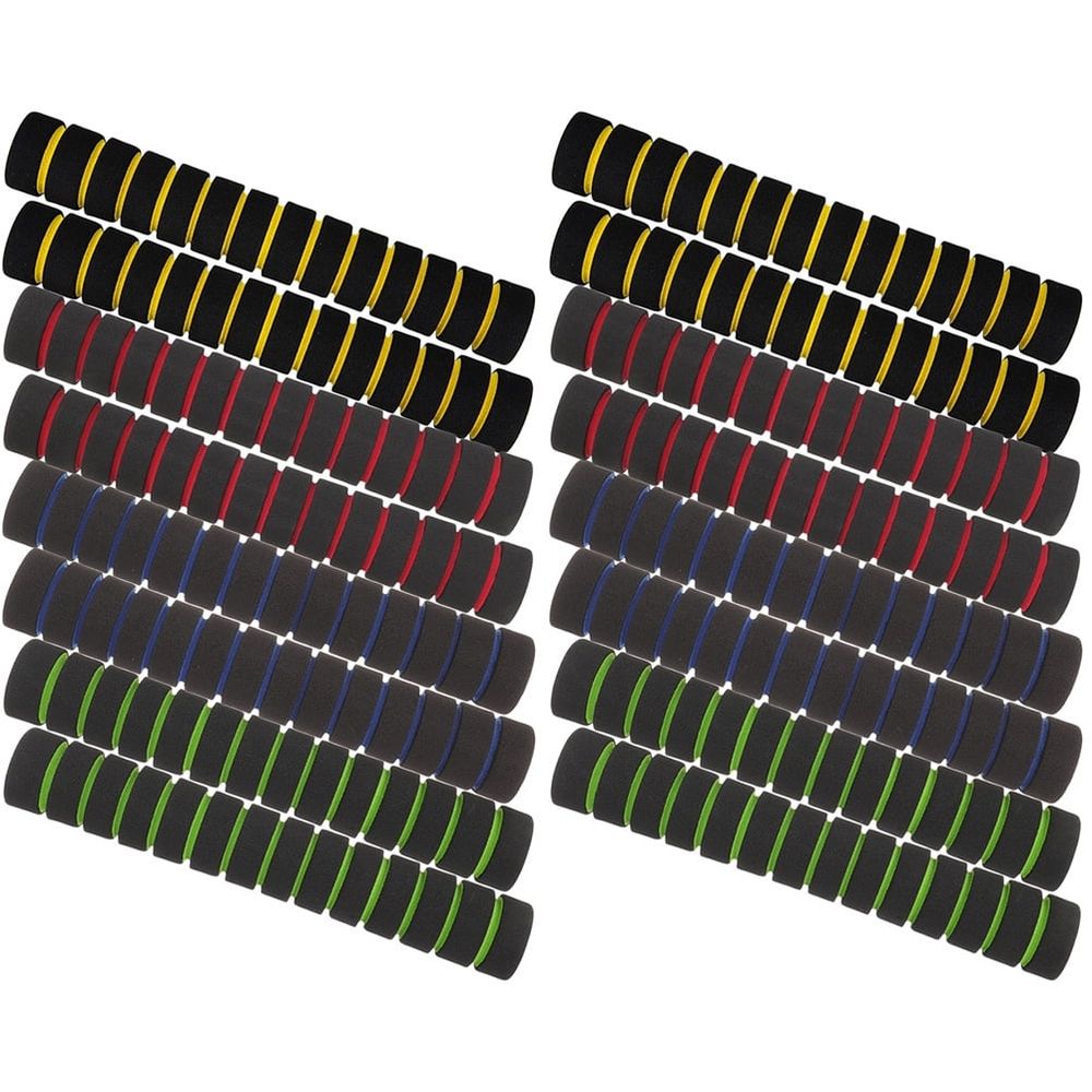 Yellow Sponge Grip Covers 8 Pairs Anti- Handle Wraps for Outdoor Sports, Water Activities, and Fitness Equipment