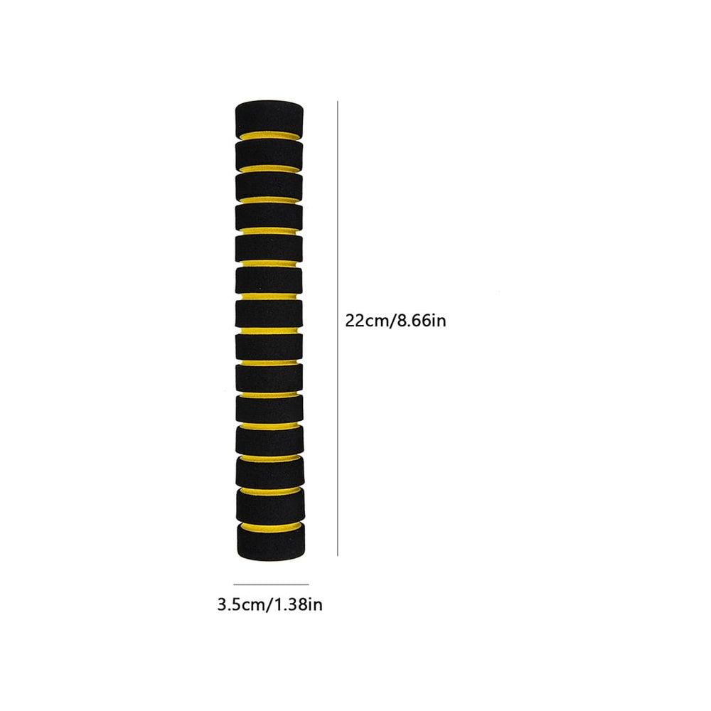 Yellow Sponge Grip Covers 8 Pairs Anti- Handle Wraps for Outdoor Sports, Water Activities, and Fitness Equipment