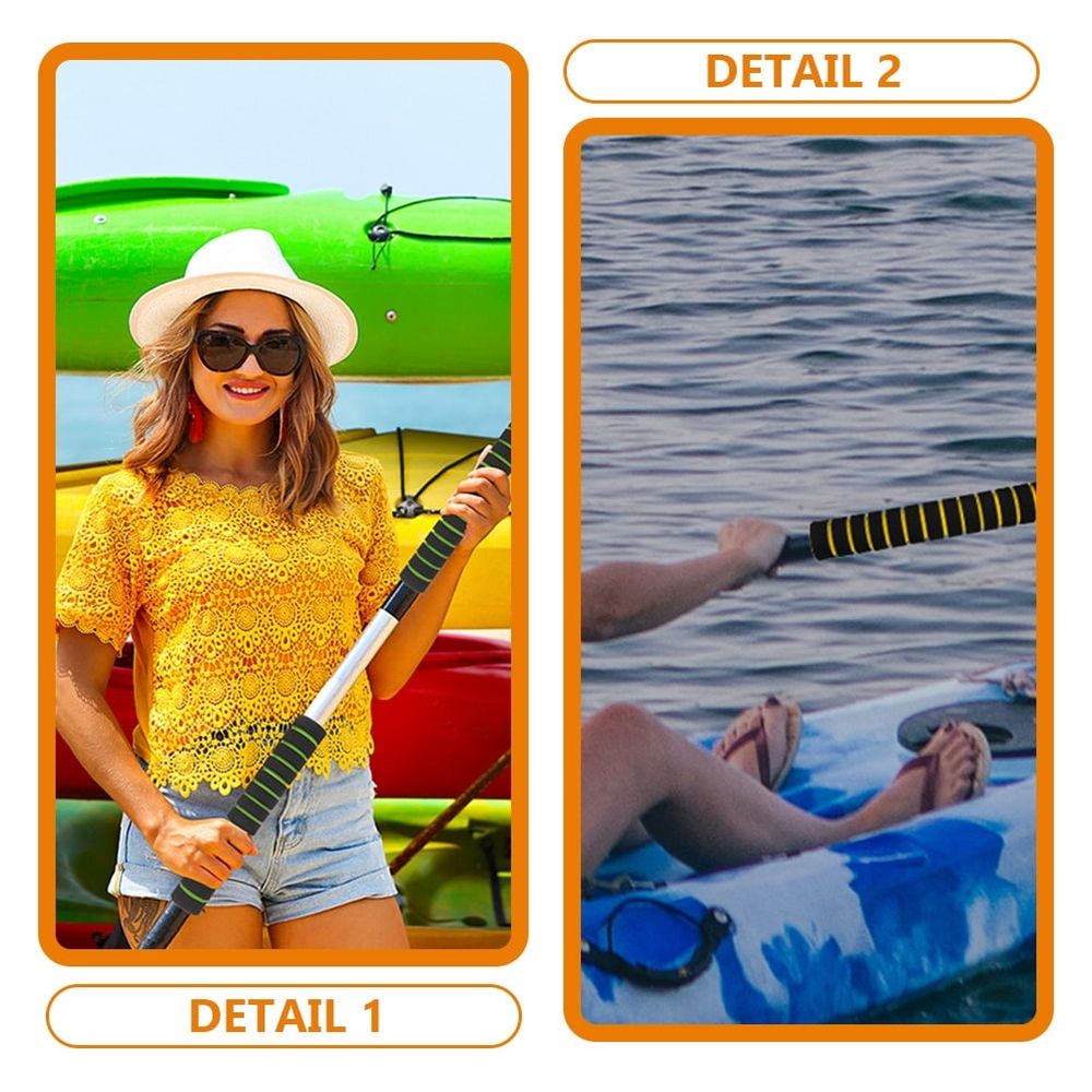 Yellow Sponge Grip Covers 8 Pairs Anti- Handle Wraps for Outdoor Sports, Water Activities, and Fitness Equipment