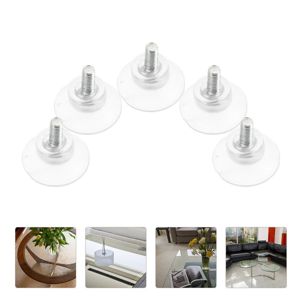 Clear Glass Suction Cups Nonslip Pads for Tabletop Anti Scratch Surface