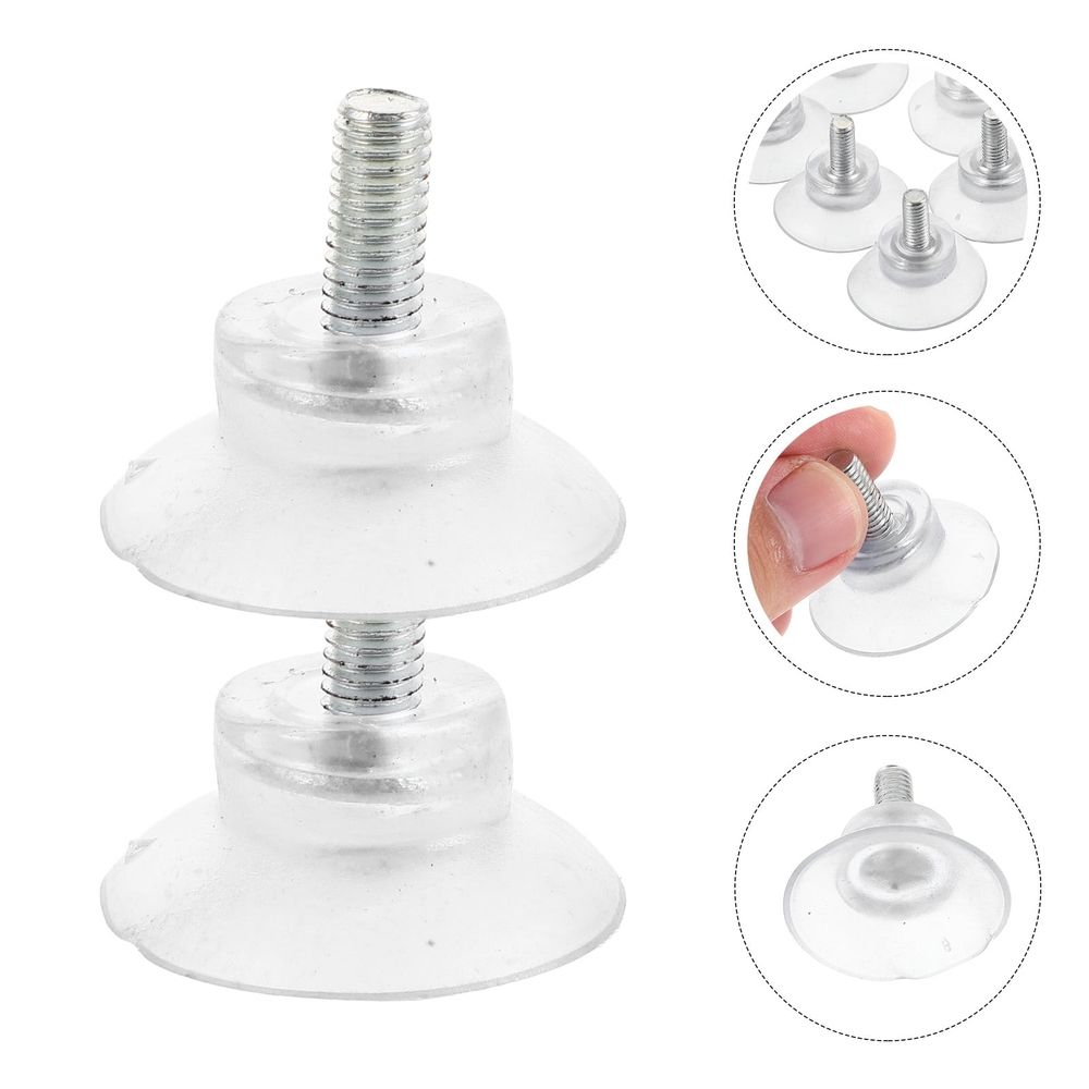 Clear Glass Suction Cups Nonslip Pads for Tabletop Anti Scratch Surface
