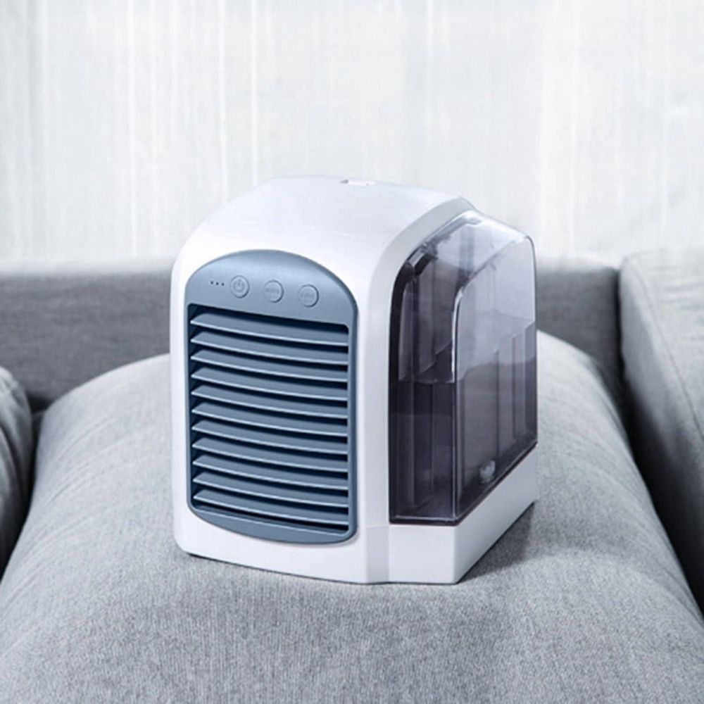 3 Speed, 380ml Water Tank, Low Noise, Portable Ac Fast Cooling, Humidifier, Fan for Bedroom Home