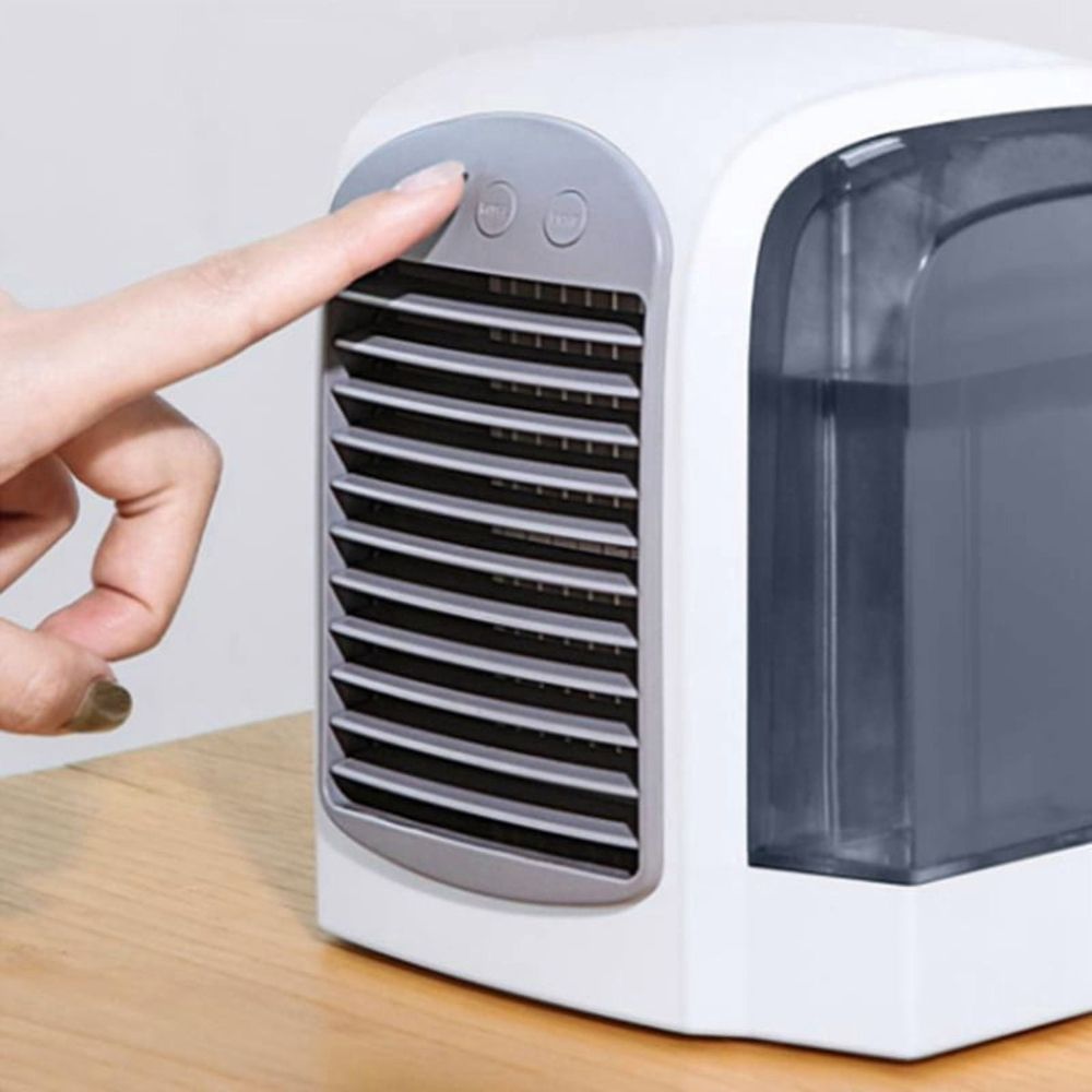 3 Speed, 380ml Water Tank, Low Noise, Portable Ac Fast Cooling, Humidifier, Fan for Bedroom Home