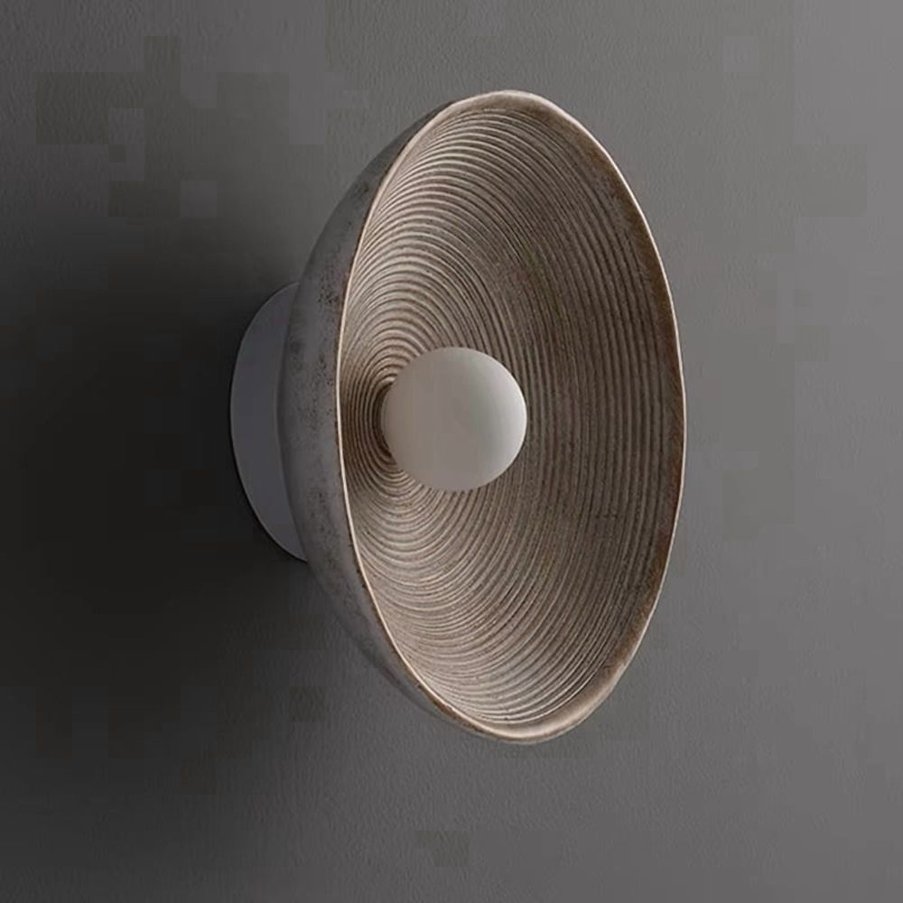Living Room Resin Wall Lamp - Vintage Japanese Style, 220V, Bedside Background Light