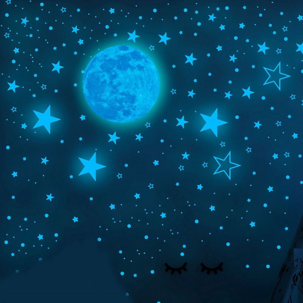 Glow in the Dark Stars for Ceiling,1049Pcs Starry Stickers for Ceiling Decor,Glow in the Dark Stickers of Ceiling Stars