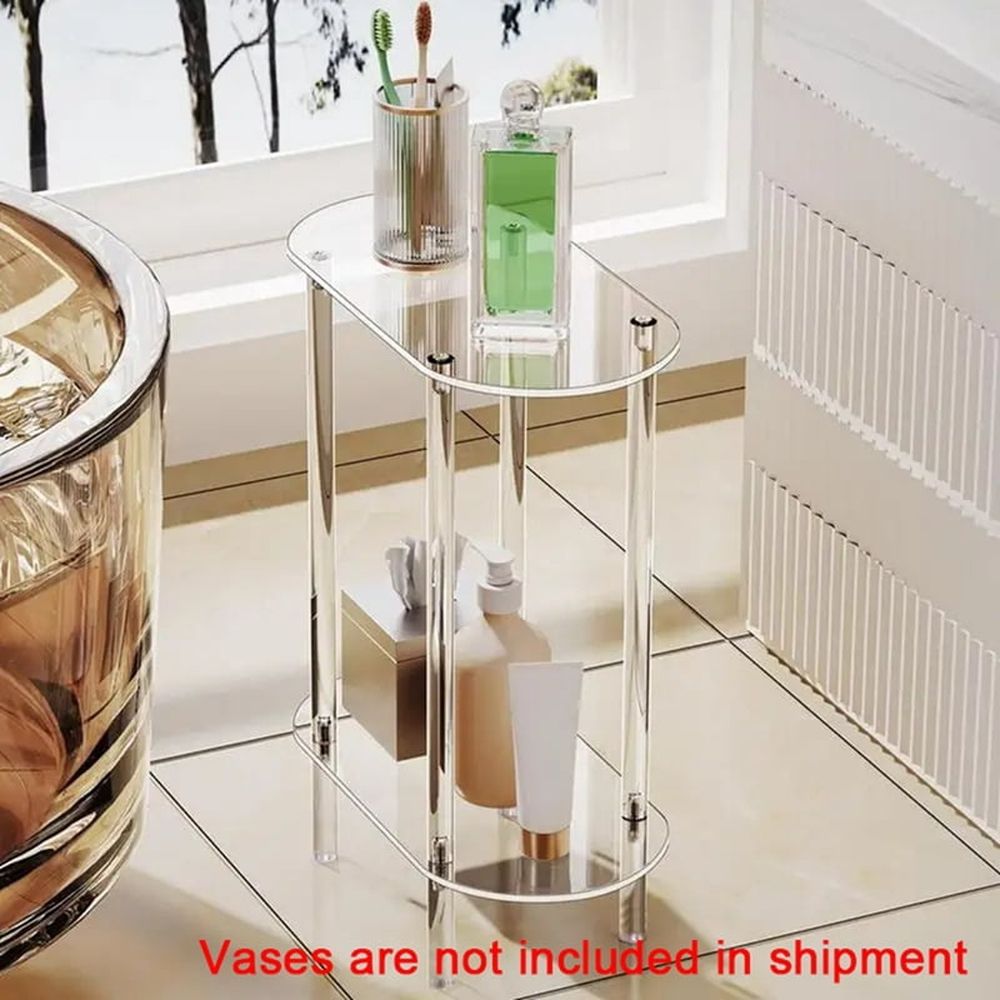 Sofa Table Side Transparent Tea Tables Table Acrylic Storage Cabinet Nightstands Acrylic Coffee Table for Home Decor
