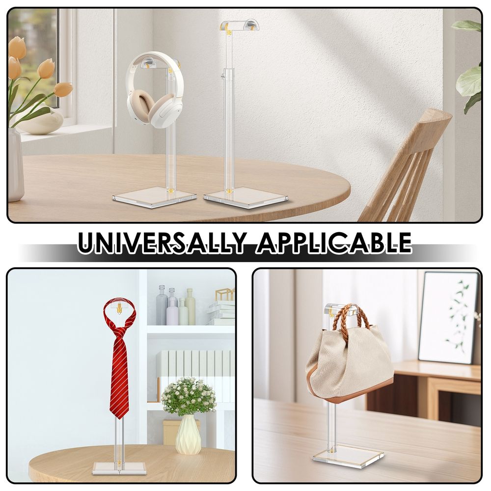 Acrylic Purse Display Hanger- Adjustable Height Handbag Holder Rack Boutique & Store Display for Handbags Wallets & Accessories \ufeff
