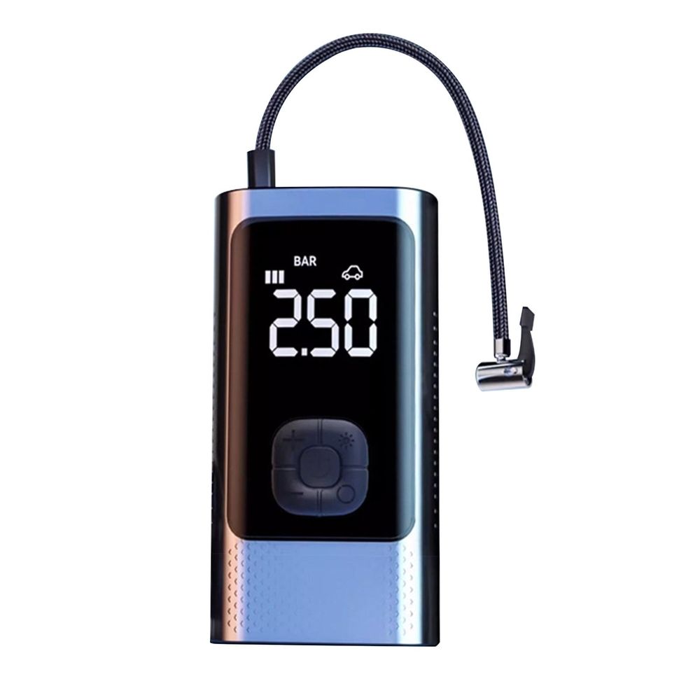 Portable Car Tire Inflator Pump with 12V Cigarette Lighter Plug, Multi Function for Balls Swimming Rings, Includes Nozzles and Storage Bag, 430g Weight