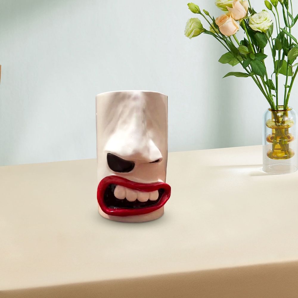Funny Nose Shaped Resin Tissue Box Cover, Quirky Desktop Tissue Holder for Living Room Office Decoration, Whimsical Home Accent, 5x3 Inch
