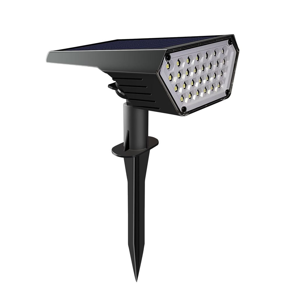 Solar Outdoor Lights Stainless Steel IP67 Waterproof Landscape Spotlights 2W 300LM for Yard Garden Patio Walkway Decoration