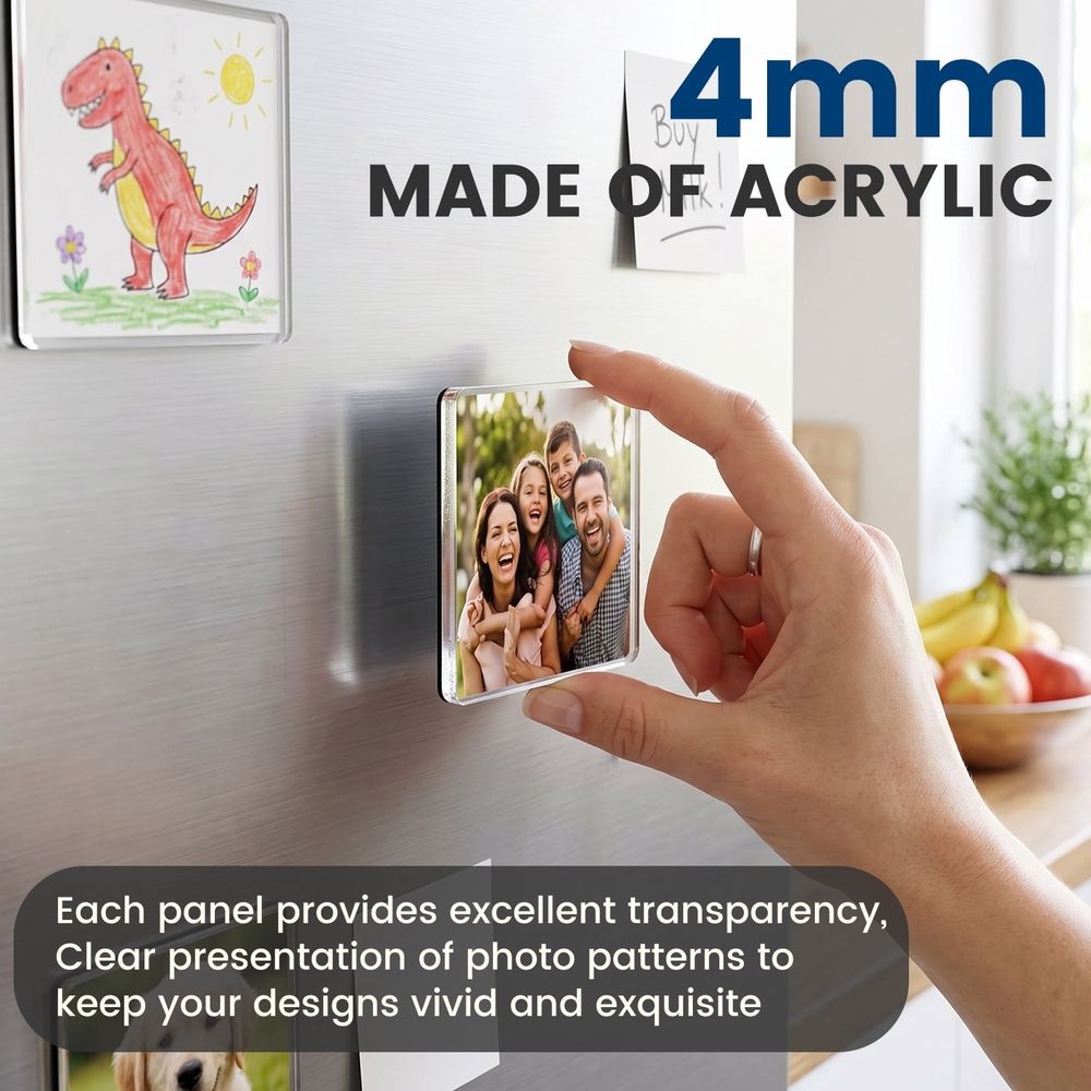 20Pcs DIY Fridge Magnet Craft Set DIY Fridge Magnet Kit Reliable Magnetism for Craft Kitchen Classroom Office Decor