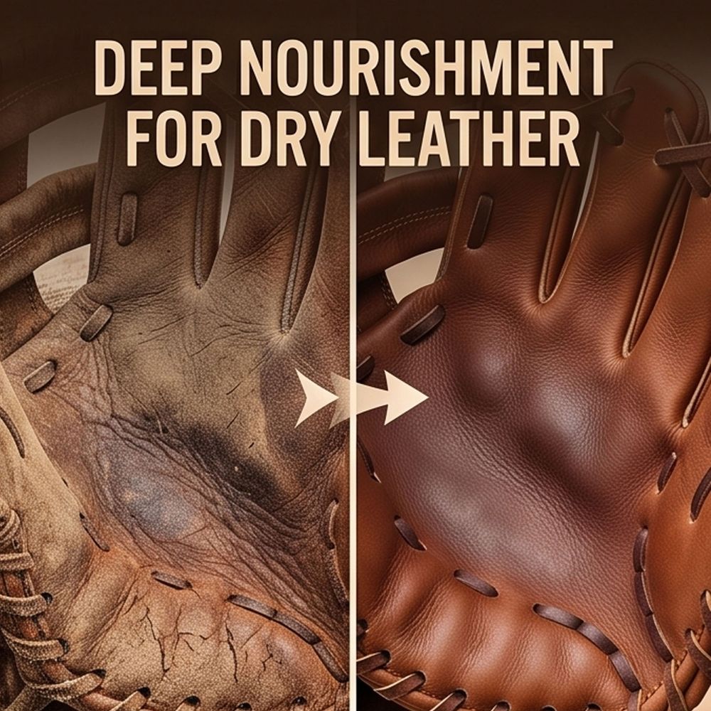 Leather Maintenance Paste for Baseball Gloves, Baseball Glove Conditioner, Maintain The Good Condition of The Leather, 3.53 oz