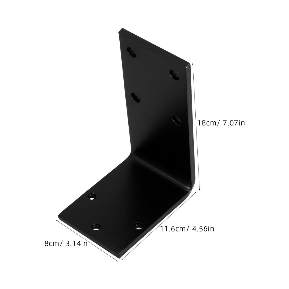 Black Steel Chair Backrest Bracket Ergonomic Lumbar Support for Office Chairs