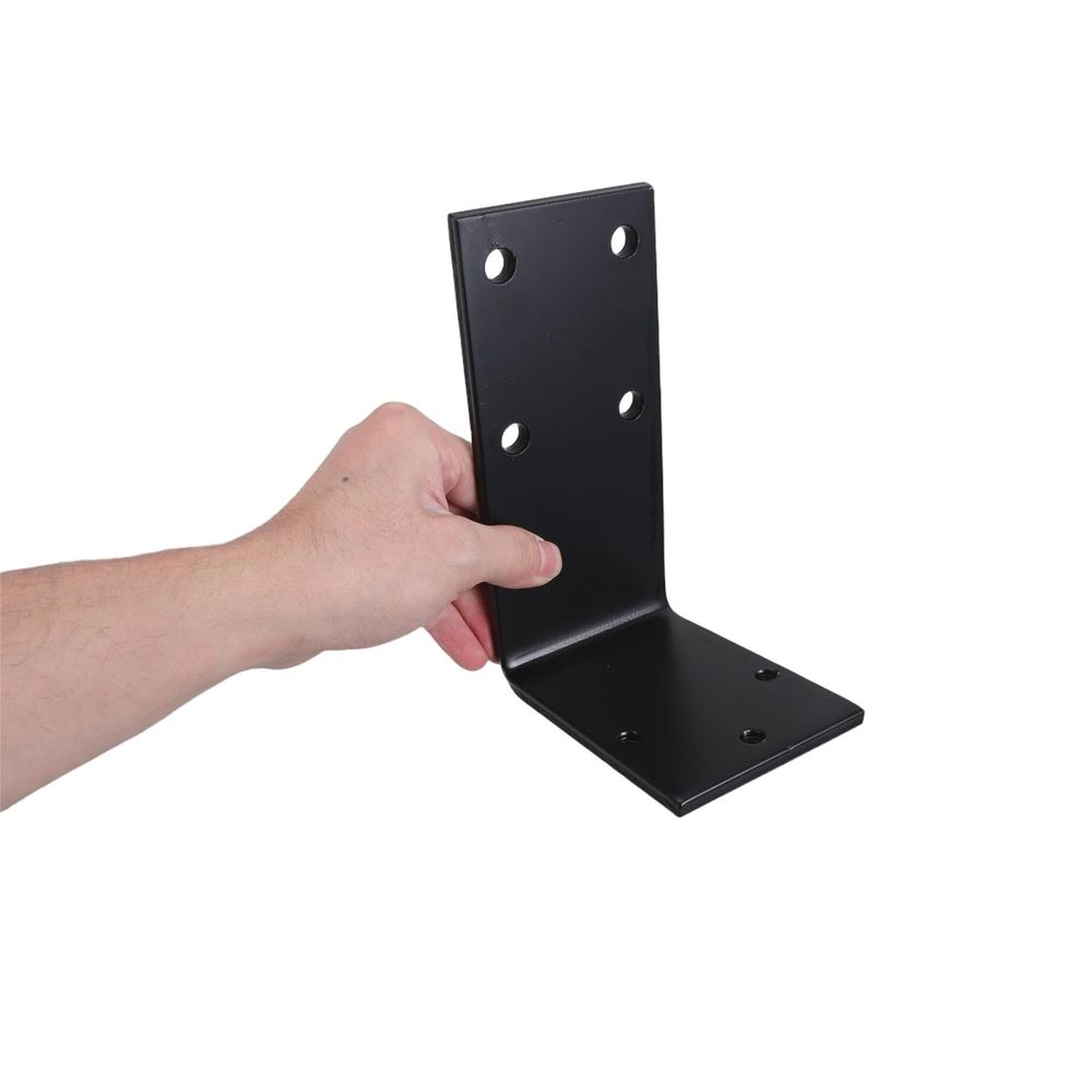 Black Steel Chair Backrest Bracket Ergonomic Lumbar Support for Office Chairs