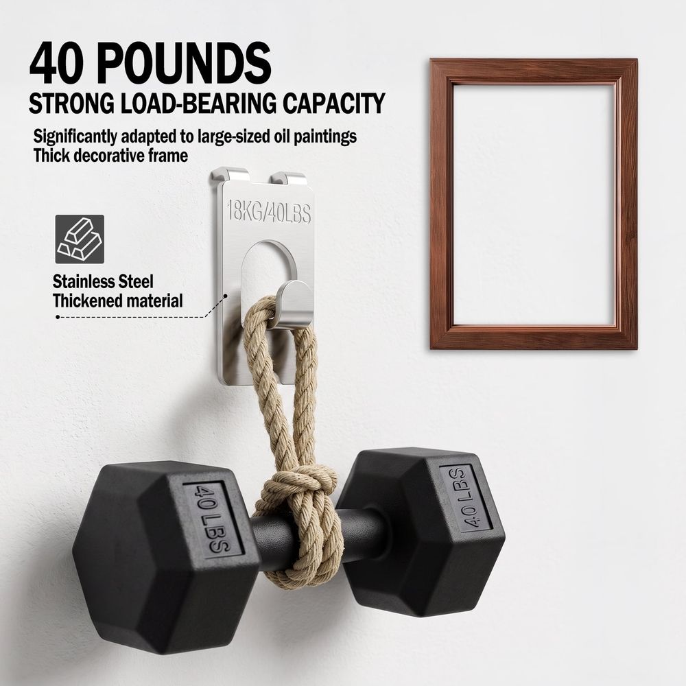 20Pcs Claw Drywall Picture Hanger, Strong Load Bearing Capacity, Rustproof and Enduring, Secure Mounting, for Photo Frame Mirror Oil Painting