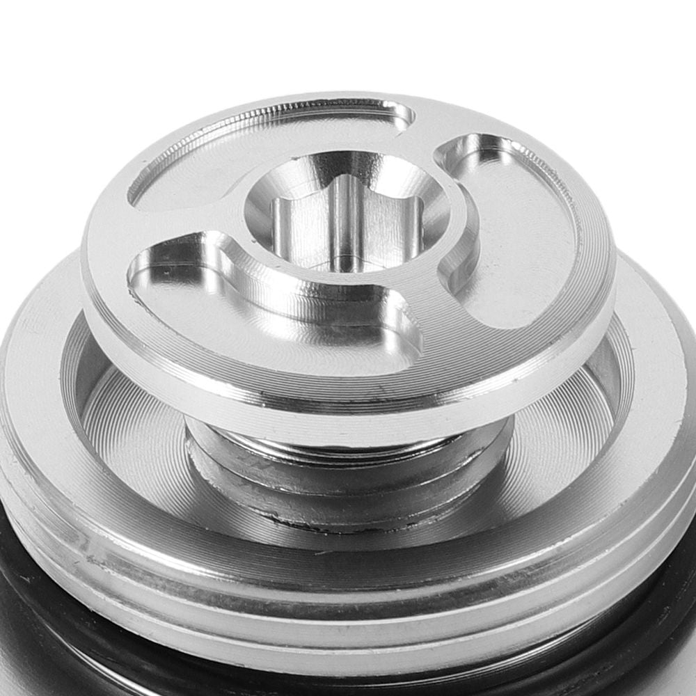 2Pcs Plated Silver Motorcycle Engine Oil Filler Cap Bolts Easy Installation Durable Finish