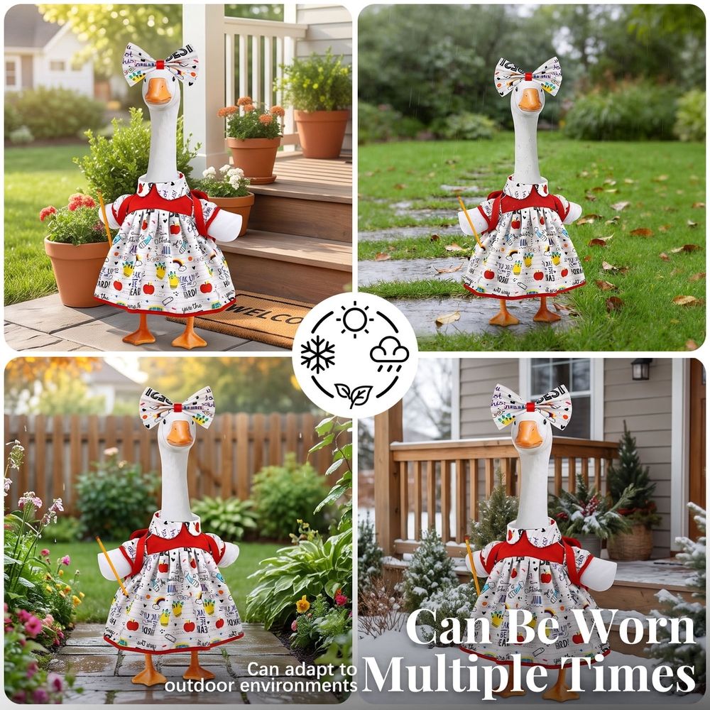 Outfits, Back to School Theme, Polyester Fabric, for Your front Door Lawn or Garden During Back to School Season