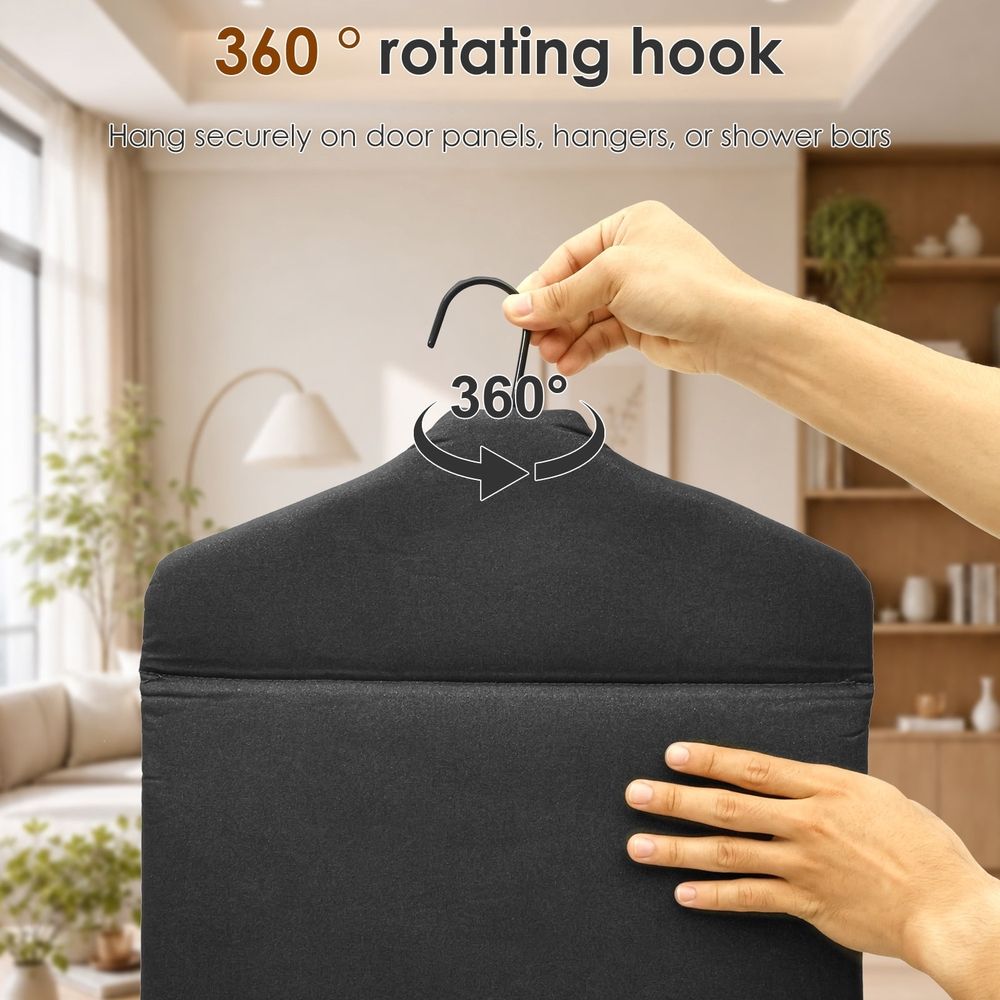 Foldable Ironing Board, 360° Rotating Hook, Safety and Burn Protection, Efficient and Time Saving, for Clothes 34.65 x 16.54 inches with Silicone Pad