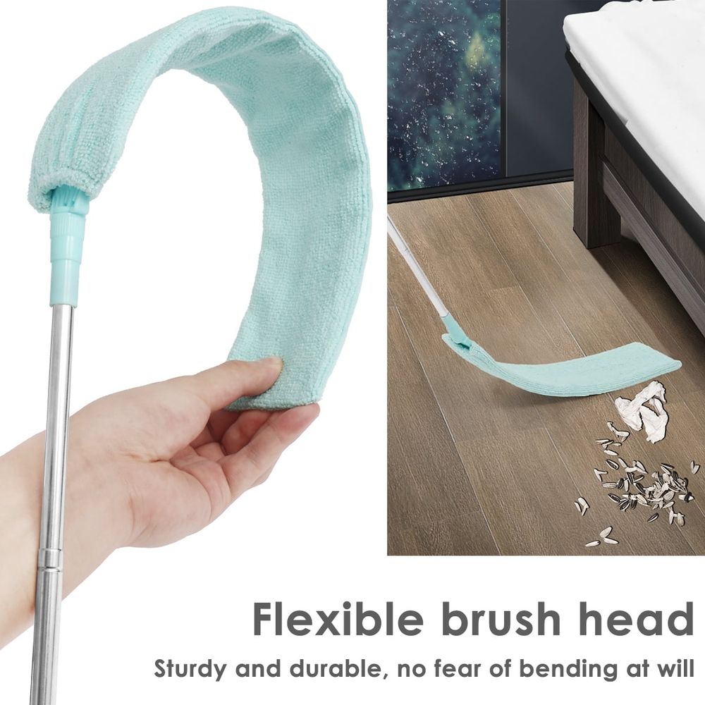Retractable Gap Dust Cleaner Brush with Long Handle (9 to 37 inches),Microfiber Hand Duster,Telescopic Dust Brush for Wet and Dry,Under Appliance/Refrigerator/Furniture Cleaning Tool