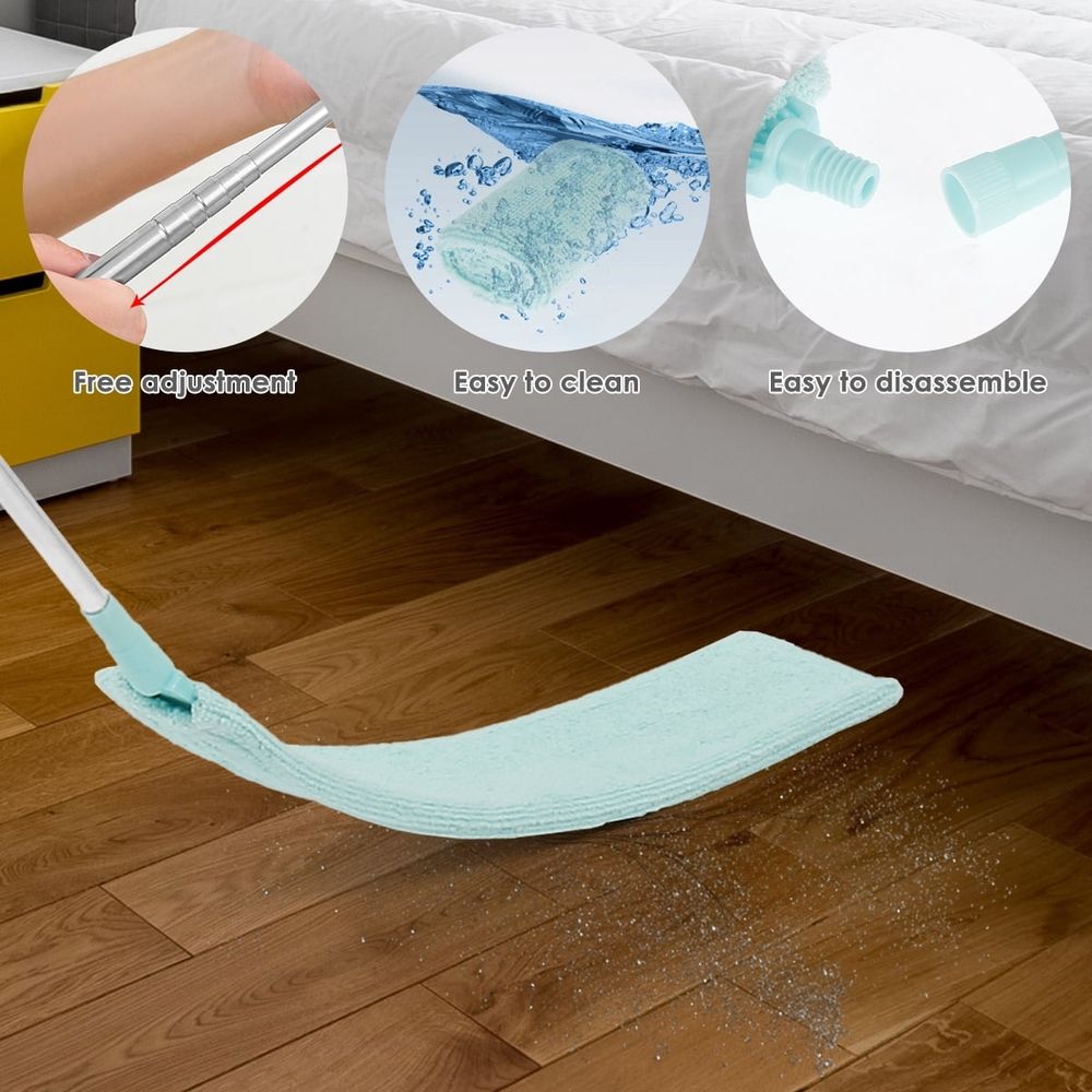 Retractable Gap Dust Cleaner Brush with Long Handle (9 to 37 inches),Microfiber Hand Duster,Telescopic Dust Brush for Wet and Dry,Under Appliance/Refrigerator/Furniture Cleaning Tool