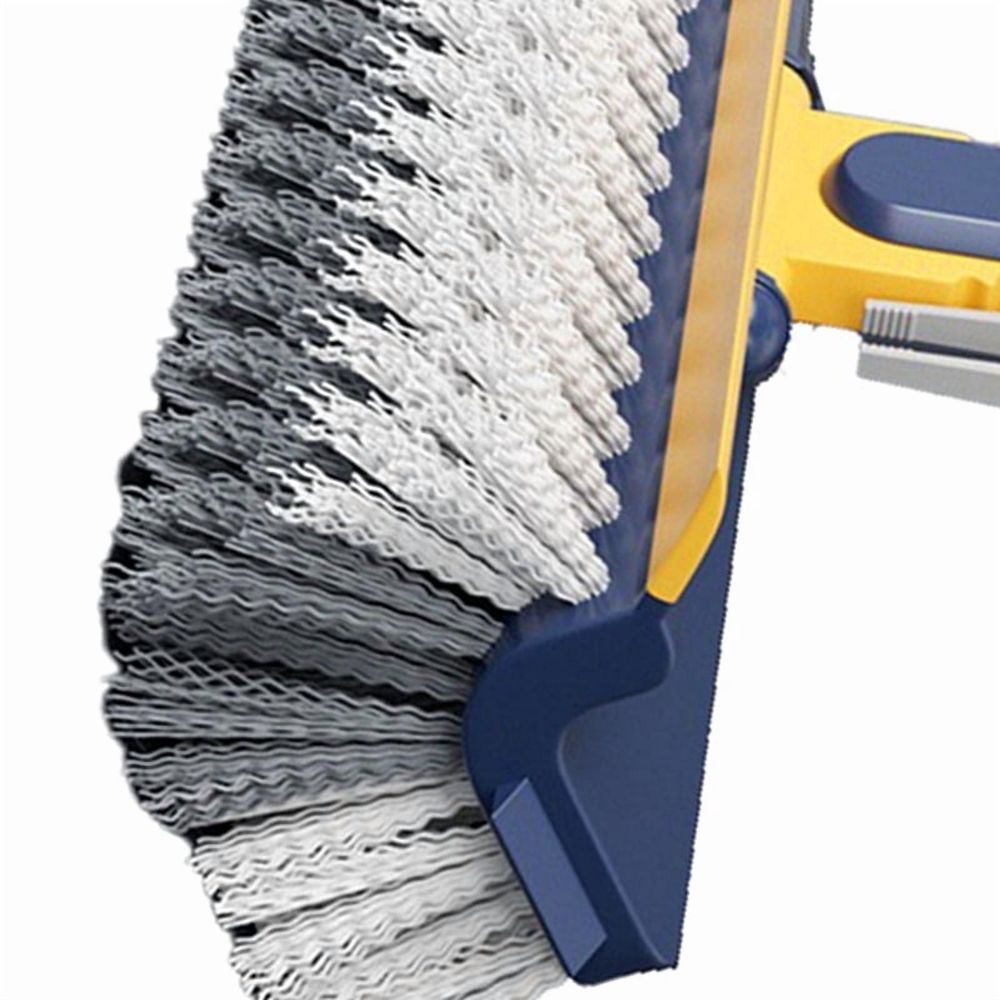 2X Long-Handled Floor Brush, Multi-Functional Scraping and Cleaning Brush, Cleaning Without Blind Spots Blue