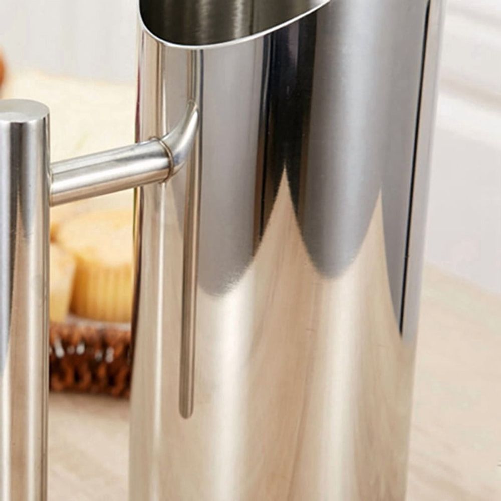 3X Stainless Steel Water Pitcher with Ice Guard Tea Pot Kettle Jug Cold Beverages Juice Pot Ktv Bar Accessories 1L