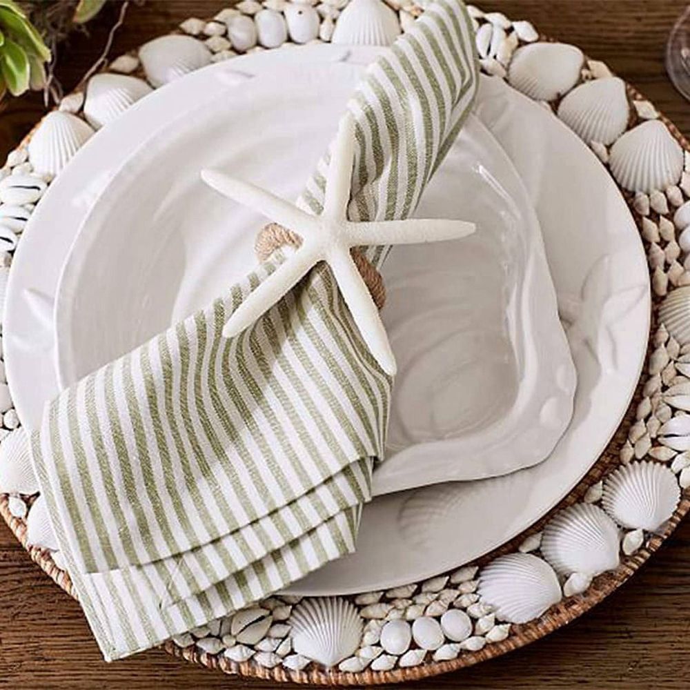 Napkin Rings Set of 16, Sea Star Napkin Ring for Starfish for Tables, Wedding, Birthday, Banquet, Christmas