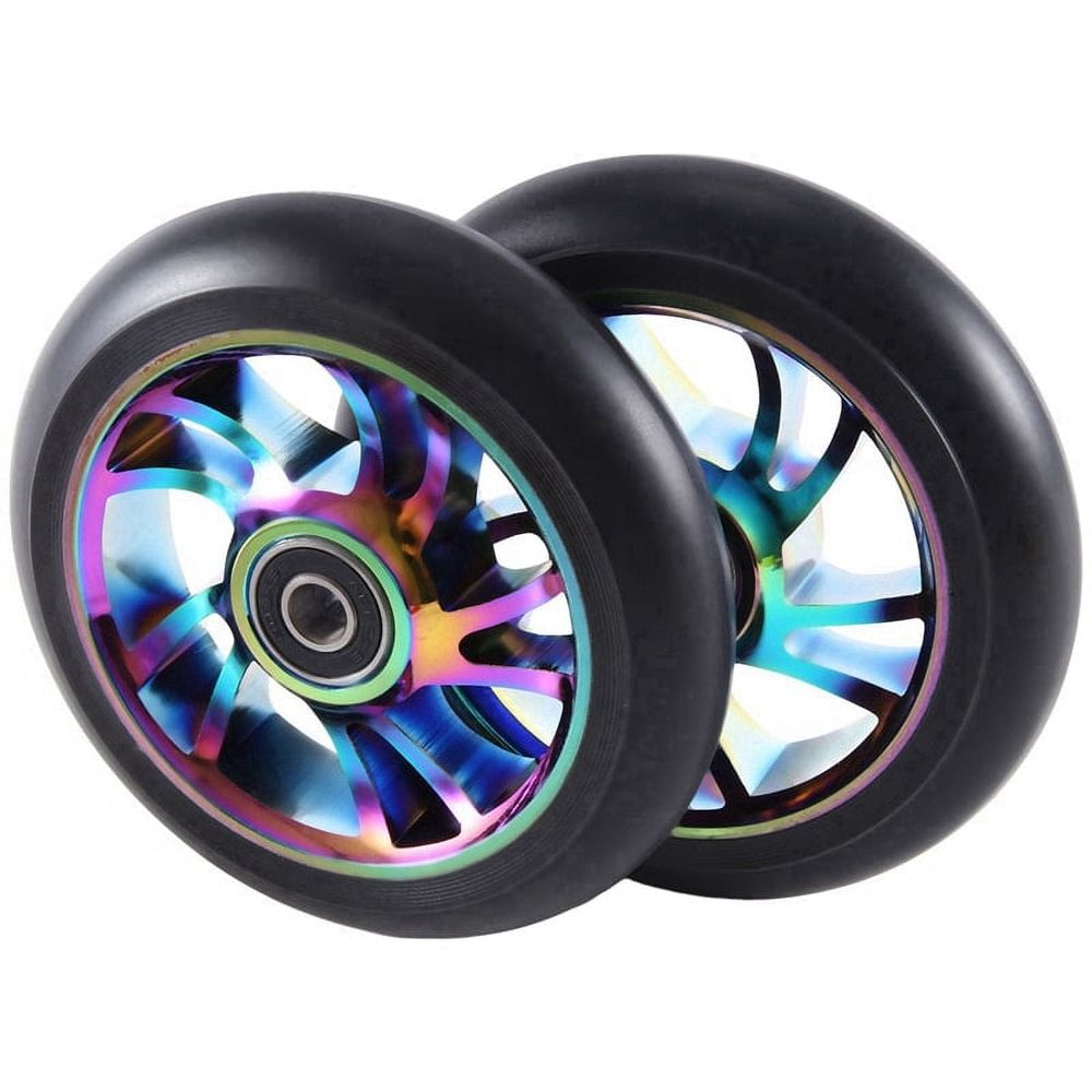 2Pcs 110 mm Colorful Aluminium Stunt Scooter Wheels Aluminum Scooter Wheel Scooter Accessories