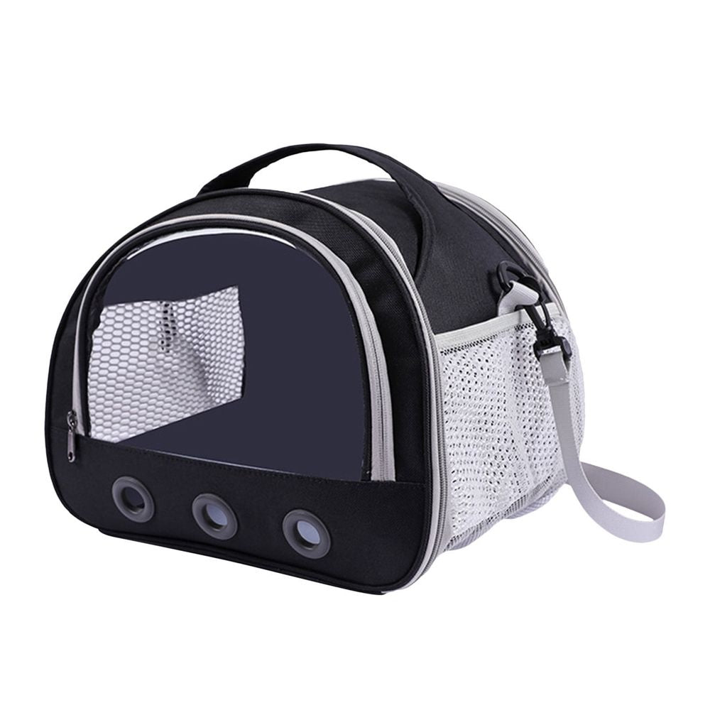 Small Pet Travel Carrier Bag for Parrots Hamsters Birds - Portable Breathable Shoulder Cage for Vet Visits - Lightweight & Foldable Excursion Bag with Mesh Windows for Budgies Lovebirds Cockatiels