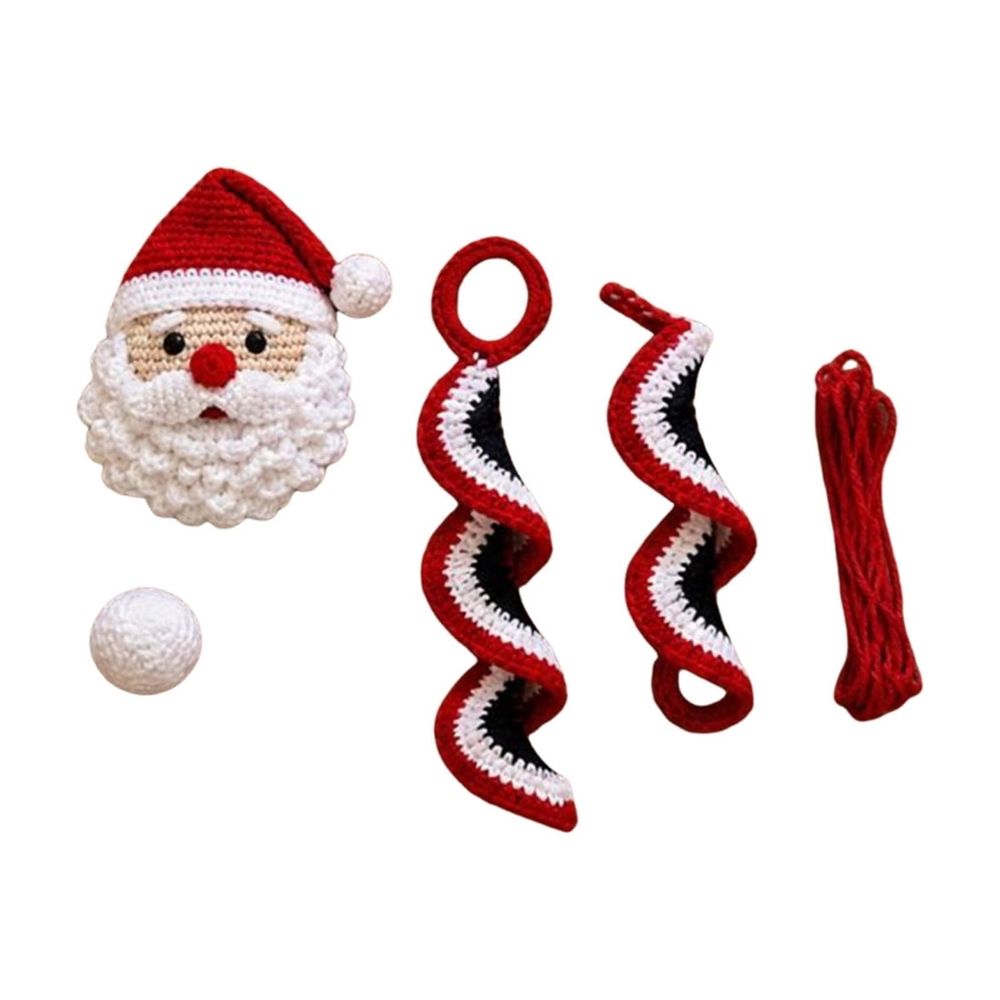 Crochet Christmas Tree DIY Kit for Beginners, Handmade Holiday Tabletop Decor Set with Soft Yarn and Tools, Christmas Craft Kit for Adults and Teens, DIY Gift Making Supplies, Style A