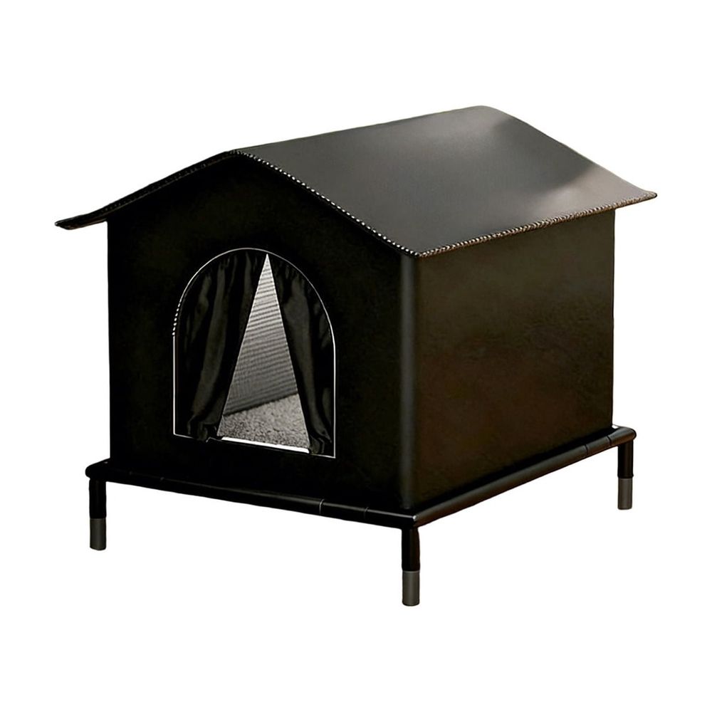 Outdoor Cat House for Feral Cats Waterproof Sun Protection Pet Tent Insulated Shelter All Seasons Foldable Portable Cat Enclosure with Raised Floor for Porch Yard Patio Garden Balcony Garage, Blue