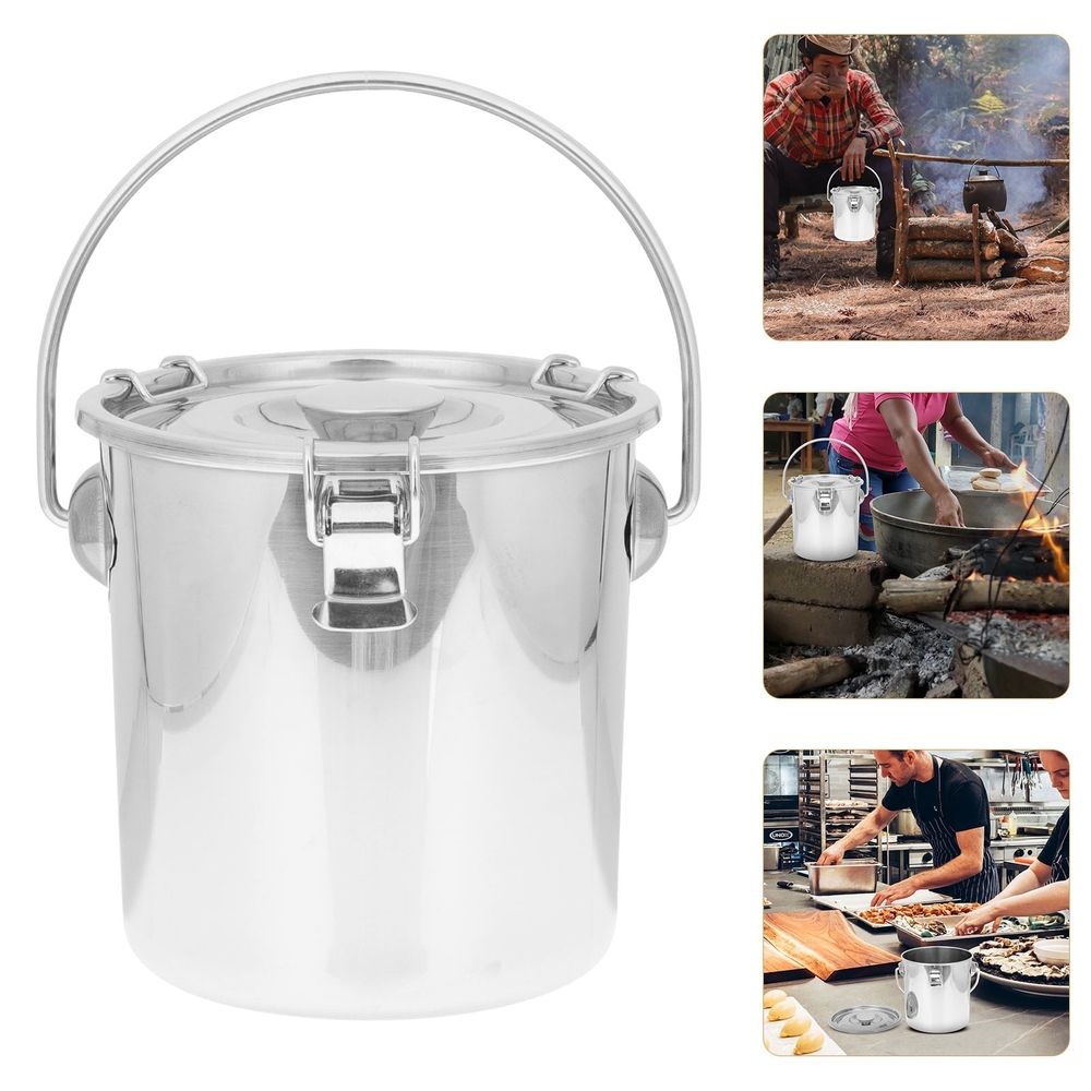 Fire Extinguisher Bucket Airtight Stainless Steel for Outdoor