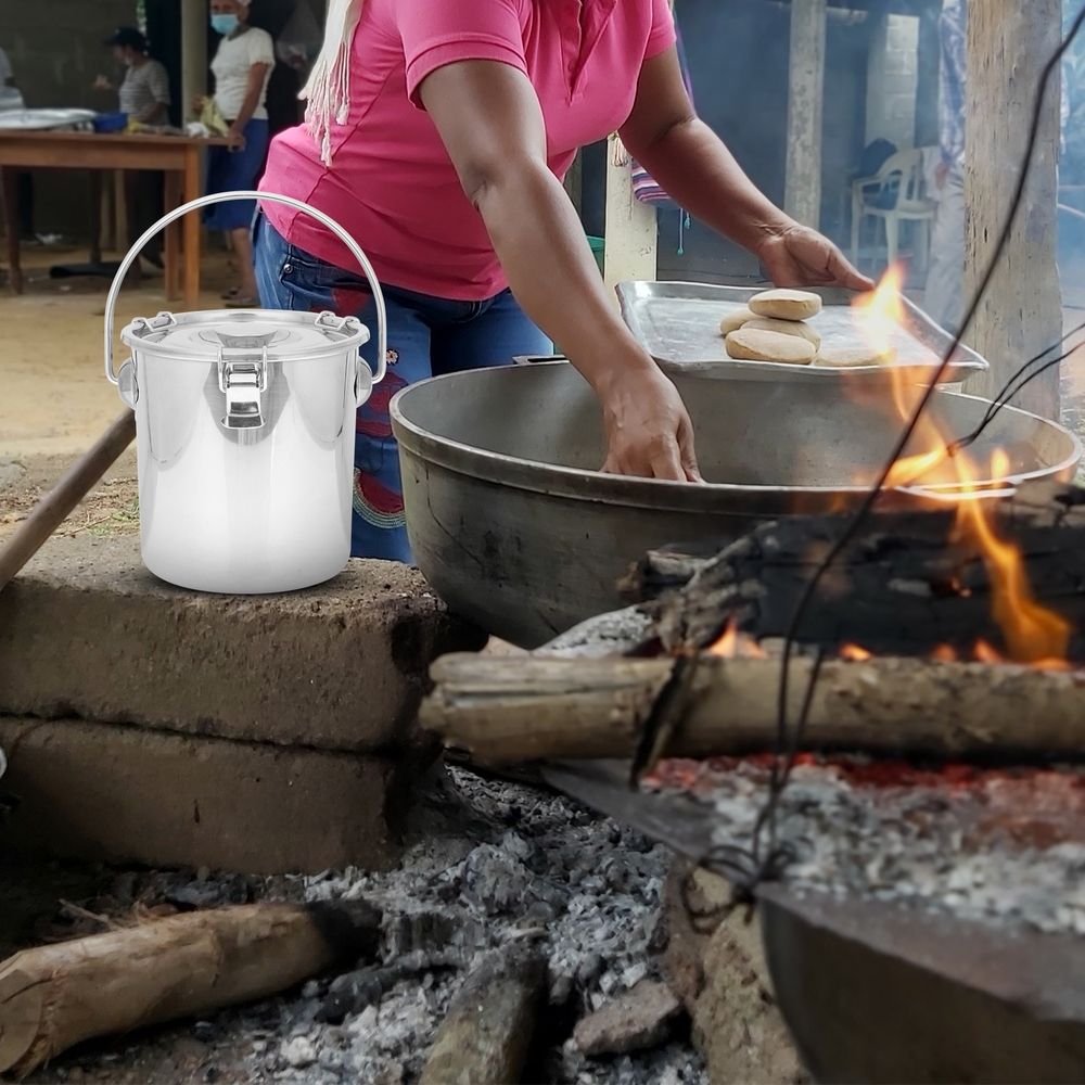 Fire Extinguisher Bucket Airtight Stainless Steel for Outdoor