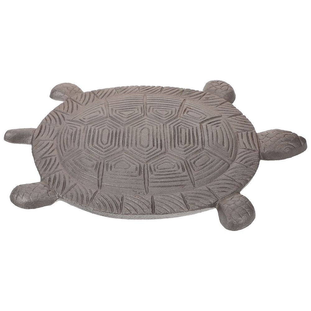 Durable Cast Iron Turtle Stepping Stone Coffee for Outdoor Decor