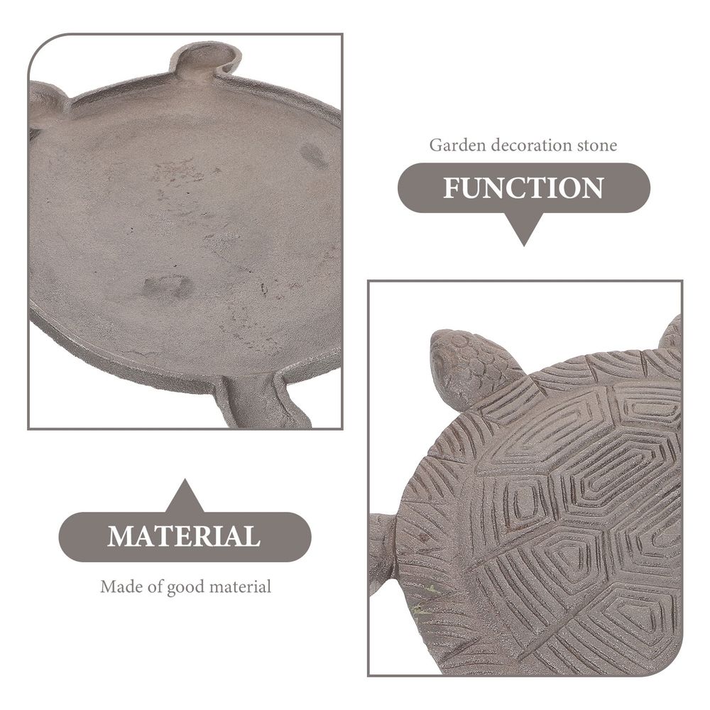 Durable Cast Iron Turtle Stepping Stone Coffee for Outdoor Decor