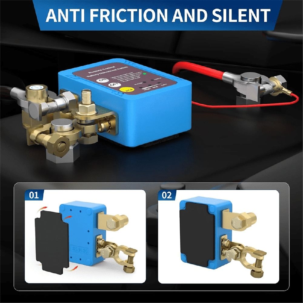 12V 240A Remote Battery Disconnect Switch, Automatic Power Off Switch Car Truck Boat Remote Control Switch
