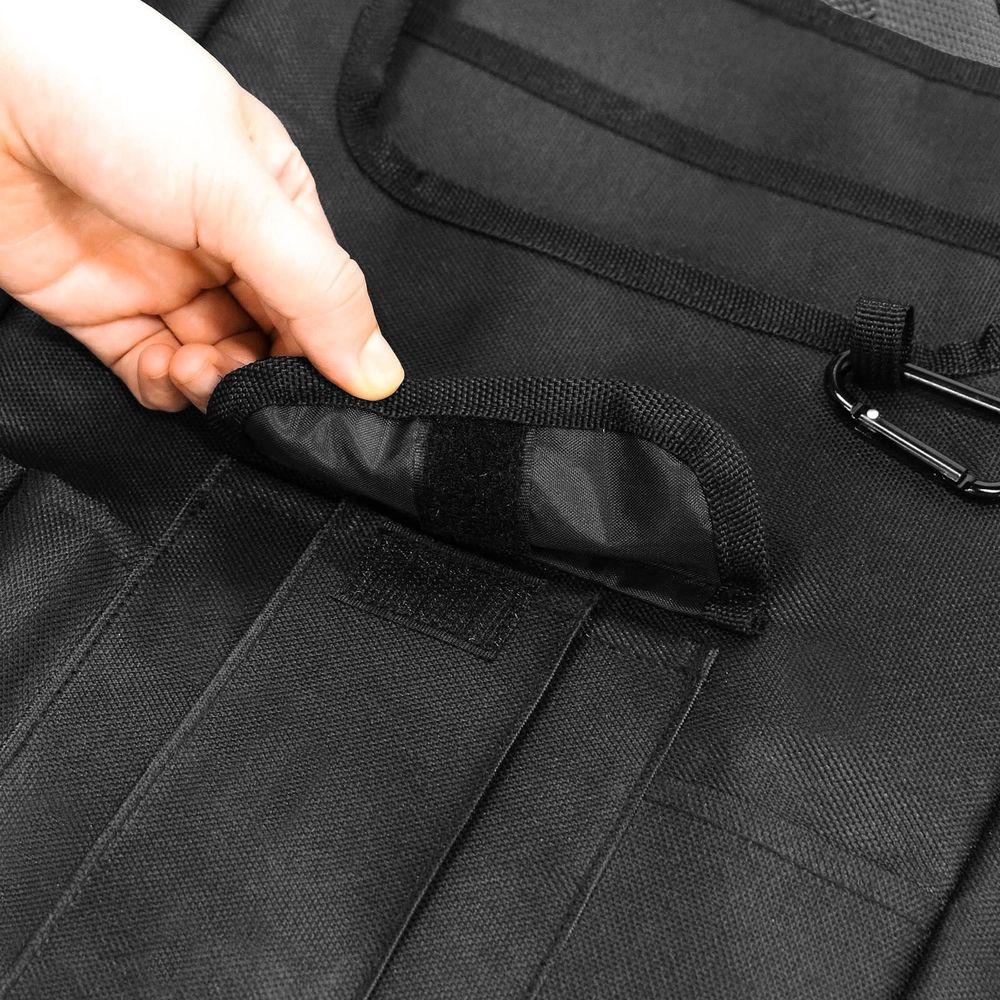 Car Seat Back Organizer with Laptop Storage - Large Capacity Front Seat Organizer with Adjustable Straps, Universal Fit for SUV, Truck & Sedan