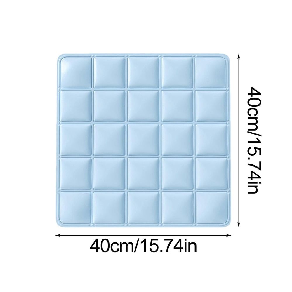 Pet Cooling Mat - 16"x16" Dog & Cat Cool Pad - No Water or Electricity Needed - Non-, Foldable & Waterproof - for Hot Weather & Travel