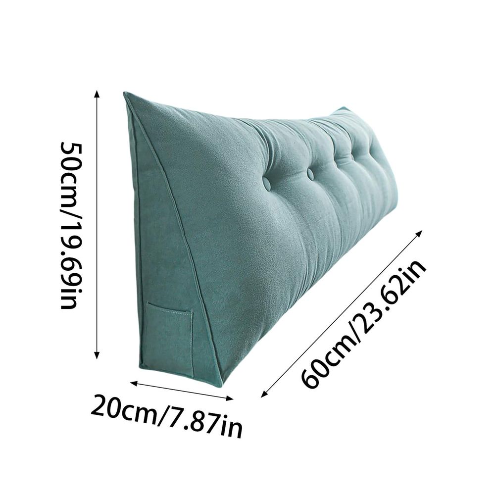 Triangular Headboard Pillow Twin XL for College Dorm Bed, Large Wedge Bed Rest Pillow with Backrest Support, Reading & Positioning Bolster Cushion for Daybed, Gap Filler & Lumbar Comfort
