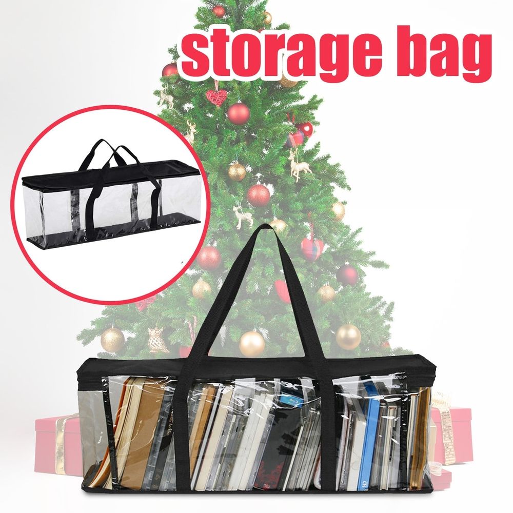 Heavy Duty Christmas Tree Storage Bag Large,Waterproof Artificial Xmas Tree Bag with Reinforced Handles Zippers for Disassembled Trees,Holiday Decorations,Garlands,Packing,Moving,Home Organizer