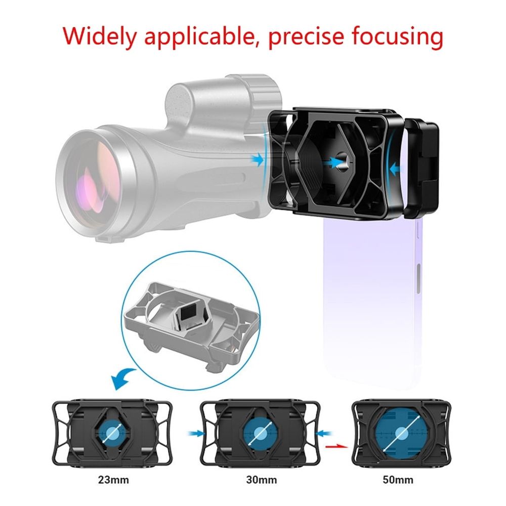 Adjustable Monocular Phone Mount ,Universal Telescope Phone Adapter Mount,Telescope Mount Adapter for Cellphone