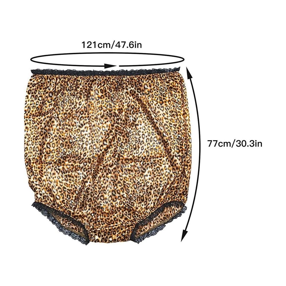 Novelty Humor Oversized Granny Underwear Gag Gift, Yard Wooden Floor Winter Photo Props for Holiday Party White pachyderm Exchange Decor