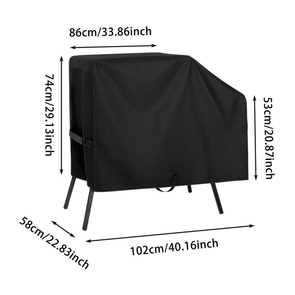 102×58×74cm 210D Waterproof Griddle Cover, Windproof Buckle Grill Protector For 28 Inch Flat Top Grills
