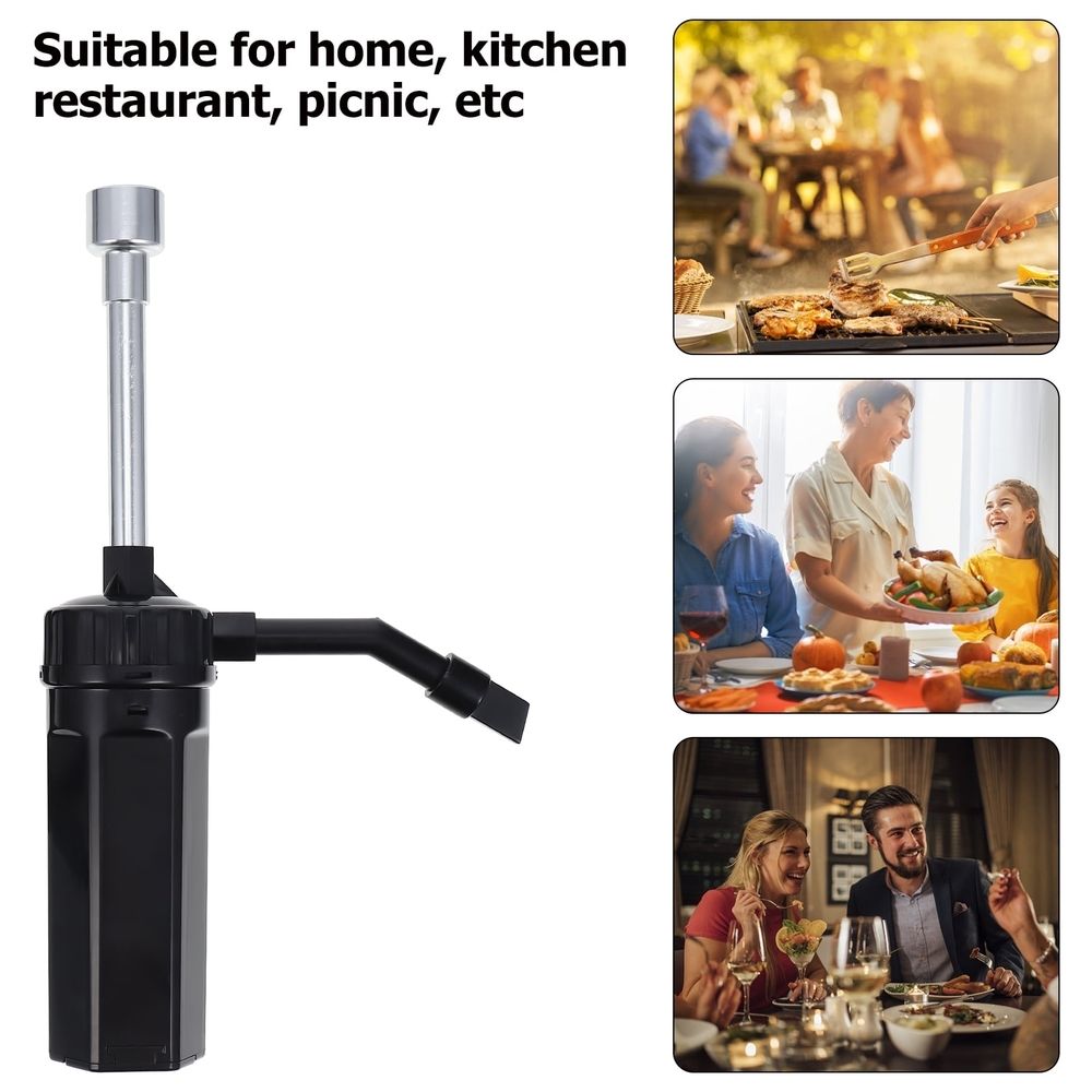 Portable Kit 1-Pack Black Outdoor Smoker for Grilling and Cooking