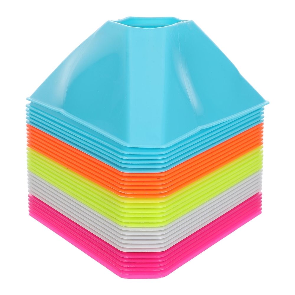 30-Piece Soccer Practice Equipment Set with Football Training Markers for Youth, School PE Classes and Skill Development