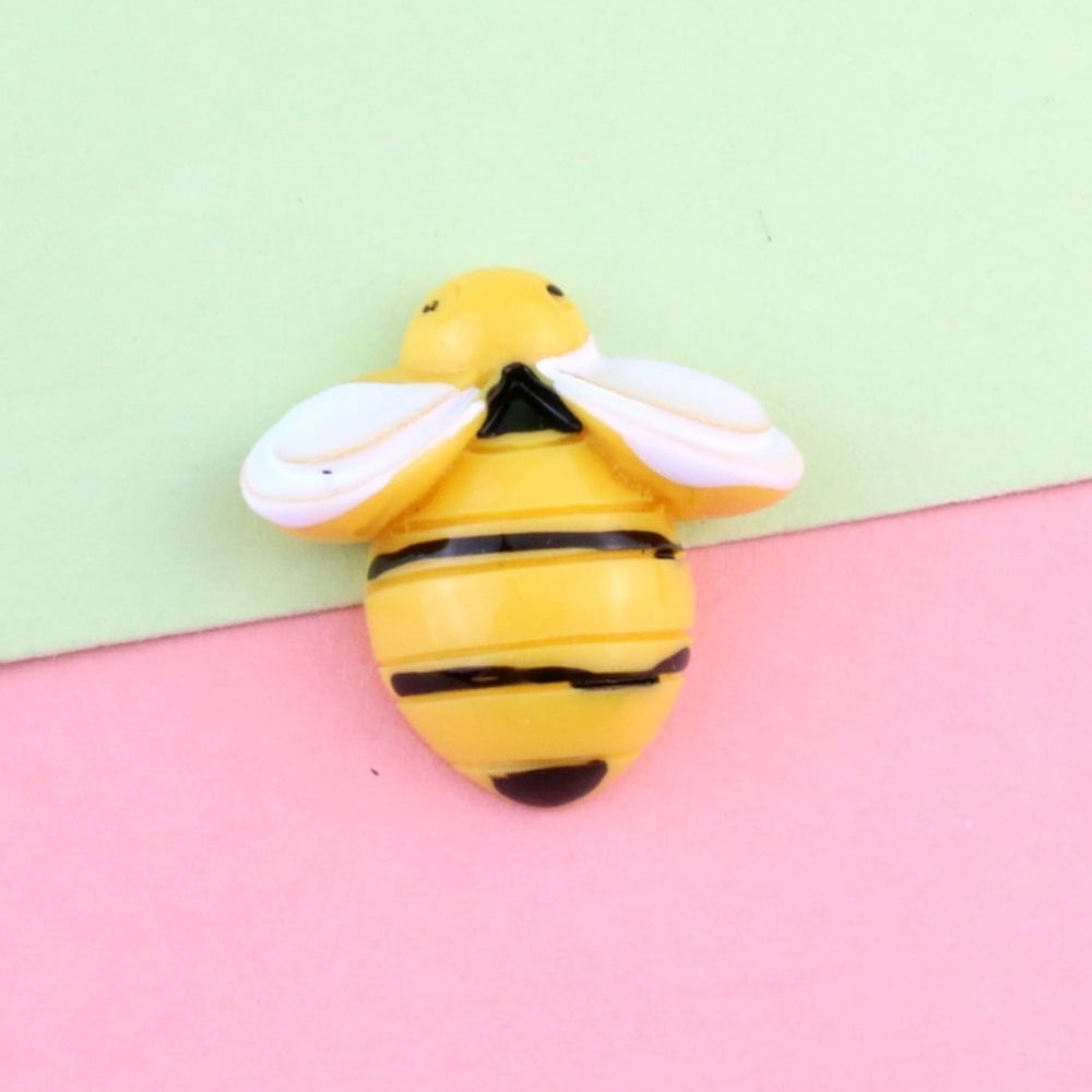Tiny Resin Bee Decorations for DIY Crafts and Wall Art Projects 40Pcs