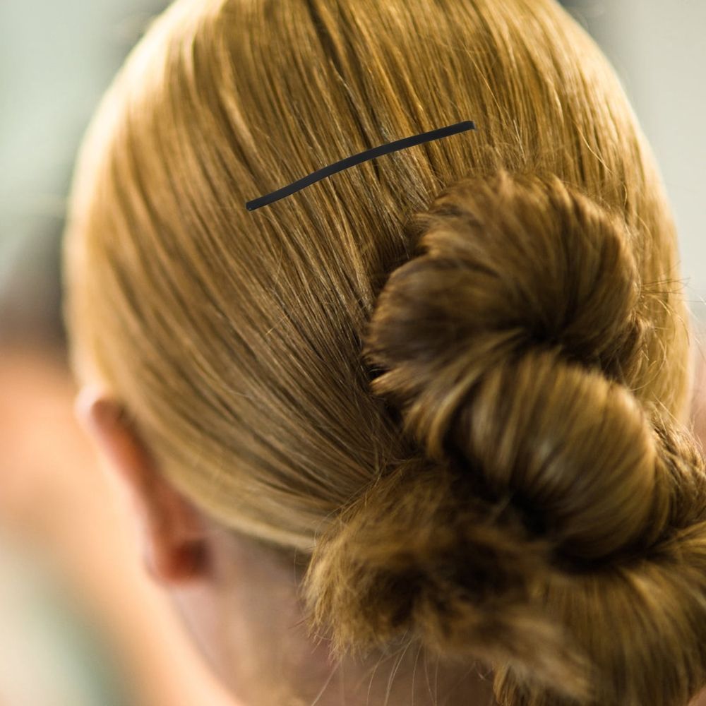 Curved Black Alloy Bobby Pins for Thick Hair Styling and Secure Hold, 100 Pieces Hair Accessories