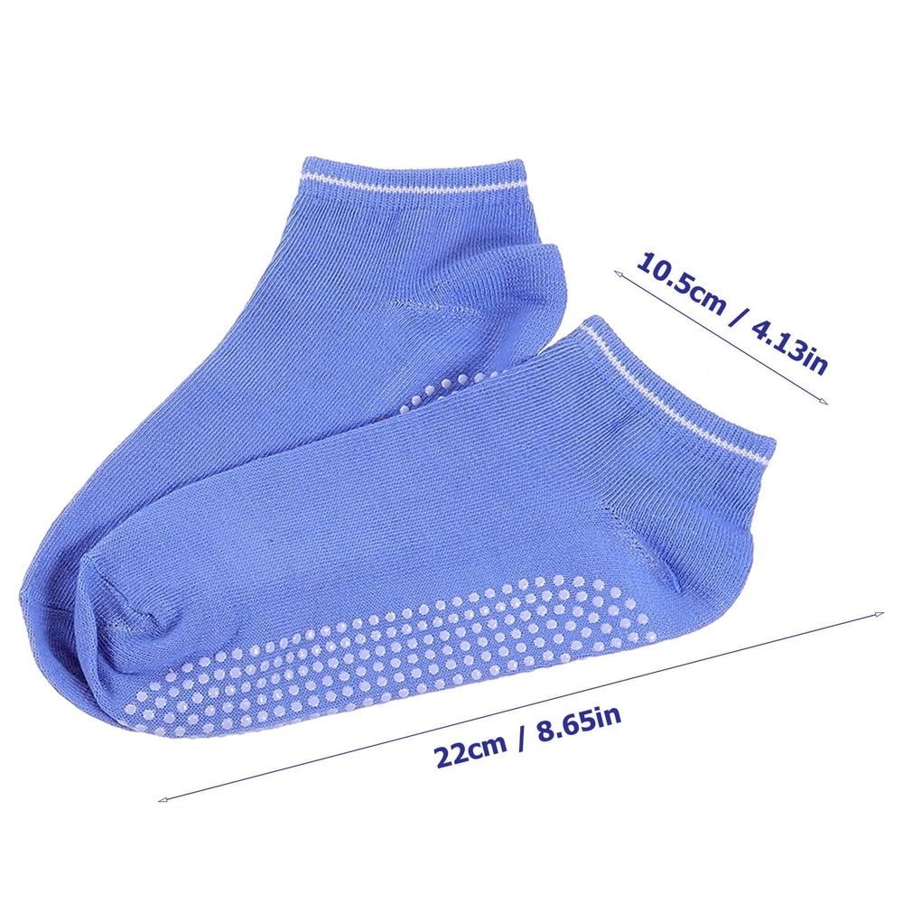 6Pairs Anti Slip Fashion Ankle Socks for Yoga Pilates and Trampoline Workouts