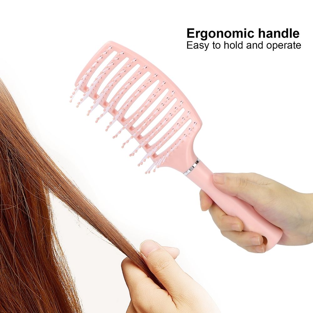 Hair Brush Professional Men Women Vented Paddle Hair Brush Styling Tool for Thick Straight HairPink